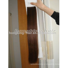 Темно-коричневый клип в наращивание волос 100% человеческих волос